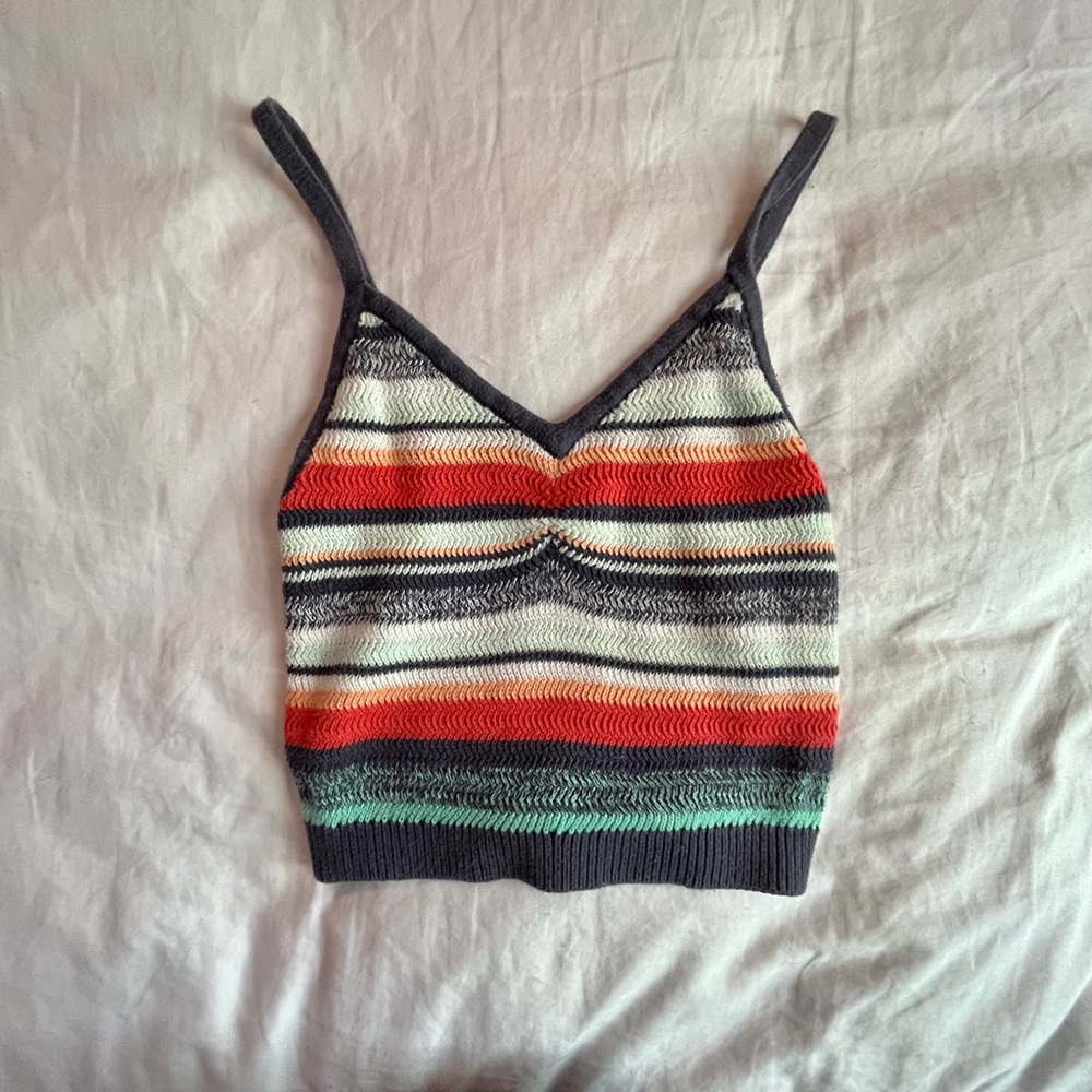 AERIE LOOSE KNITTED CROP TOP - Picture 2 of 4